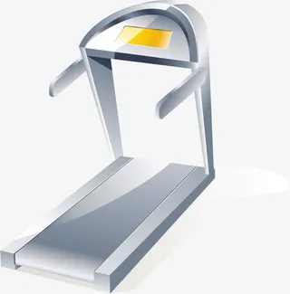 矢量手绘跑步机免抠