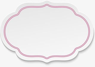 粉色线条框架免抠