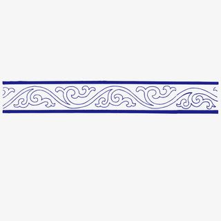 矢量波浪线边框中国风古典免抠