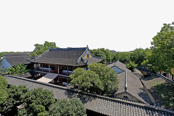 特色古风建筑杭州地标免抠图免抠