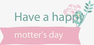 母亲节花卉元素免抠