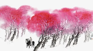 杏花村美景免抠