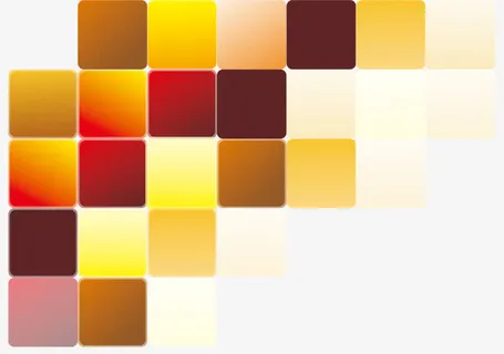 彩色渐变色块免抠