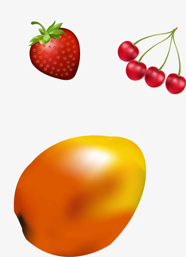 矢量手绘水果免抠