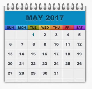 2017年笔记本日历免抠