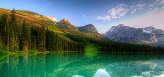 青山绿水风景海报背景高清