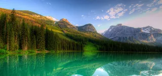 青山绿水风景海报背景高清