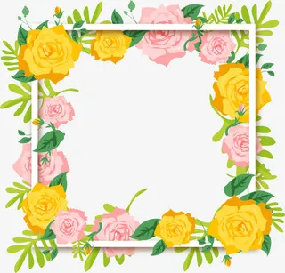 高清手绘夏日促销海报边框免抠