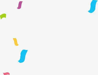 飘落的彩色碎片淘宝促销免抠