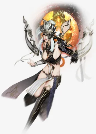 创意合成游戏人物效果月亮光效免抠