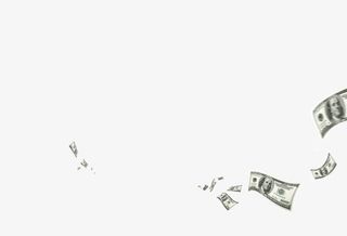 漂浮的外钞免抠