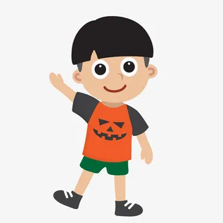 大眼睛小男孩矢量图免抠手绘/卡通卡通元素