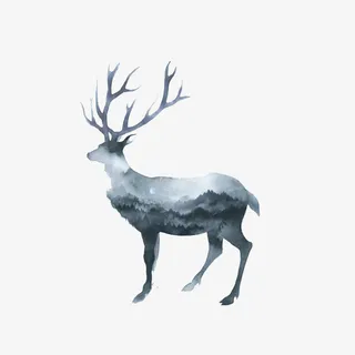 创意麋鹿免抠 创意麋鹿免抠