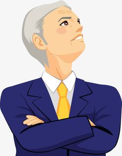 职场老板一脸傲娇的表情PNG免抠