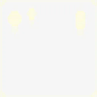 黄色中国风灯笼框架免抠