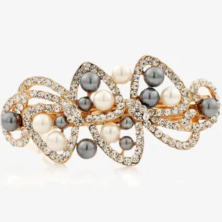 顶夹子饰品精选珍珠水钻免抠