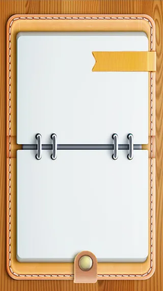 白色笔记本黄色H5背景高清