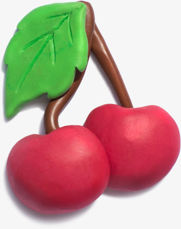 橡皮泥樱桃免抠