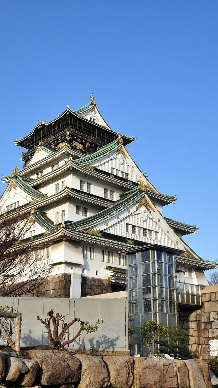 日本大阪建筑H5背景素材高清