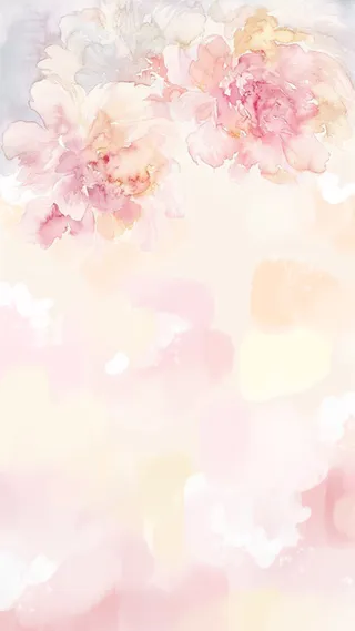 中国风梦幻质感花朵H5分层背景高清