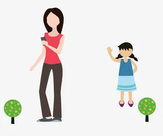 卡通母女人物免抠