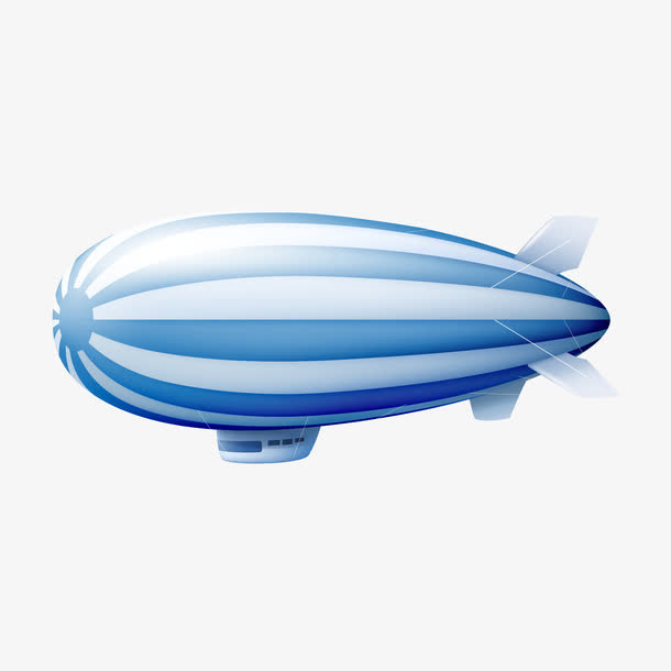 质感飞艇船免抠