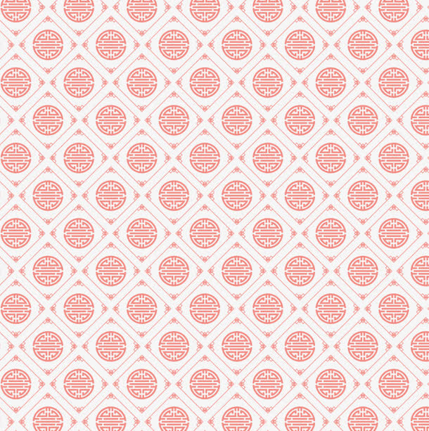 红色中国风花纹背景