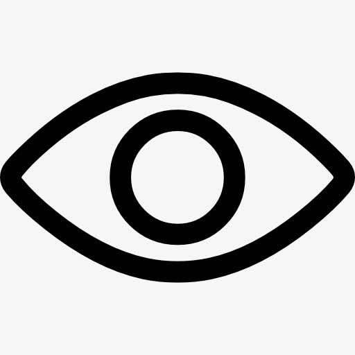 眼睛轮廓图标免抠