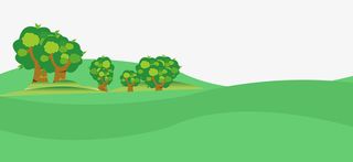 春天亲子游踏青卡通绿banner