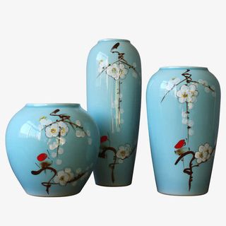 古风浅色梨花花瓶免抠