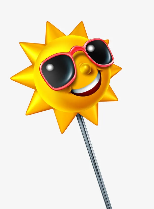 手绘太阳免抠