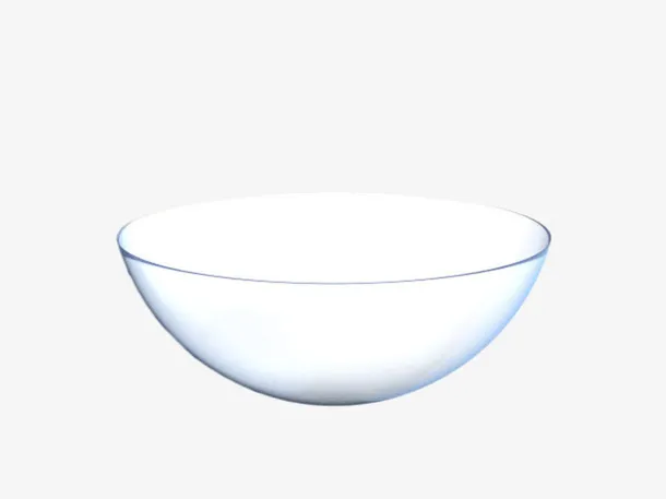 透明蓝色渐变的隐形眼镜实物免抠