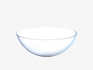 透明蓝色渐变的隐形眼镜实物免抠