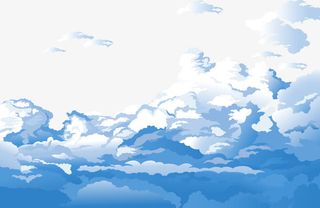 蓝天白云免抠