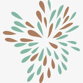 手绘 鲜花 动物 花瓣 蜡笔元免抠