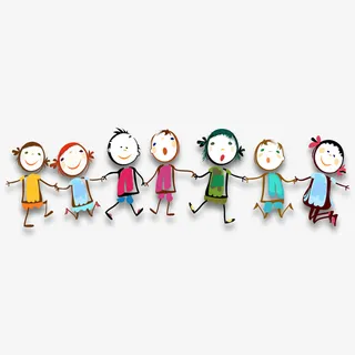 手拉手歌唱免抠