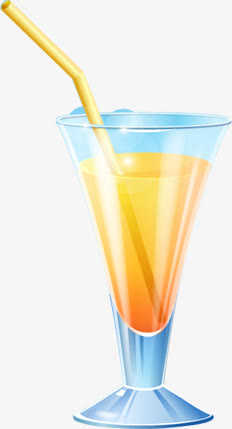 夏日清爽饮品设计手绘免抠