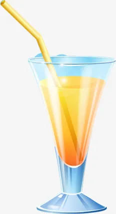 夏日清爽饮品设计手绘免抠