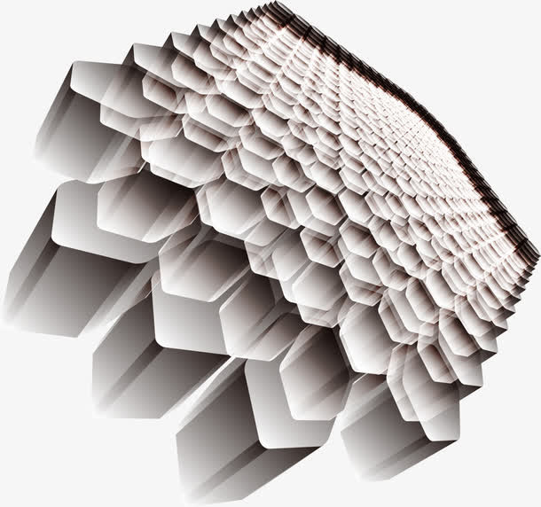 咖啡色蜂窝格子免抠