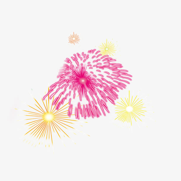 烟花剪纸免抠