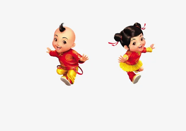 卡通小人物免抠