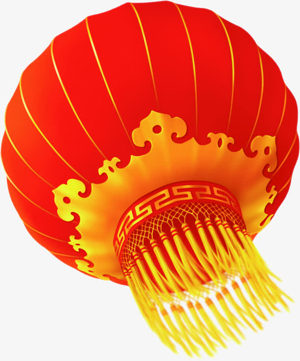 手绘红色灯笼国庆展架免抠