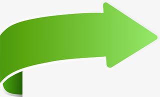 简约绿色箭头免抠