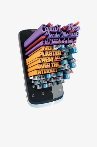 黑色手机产品展示免抠