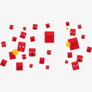 PNG金币红包大嘴免抠