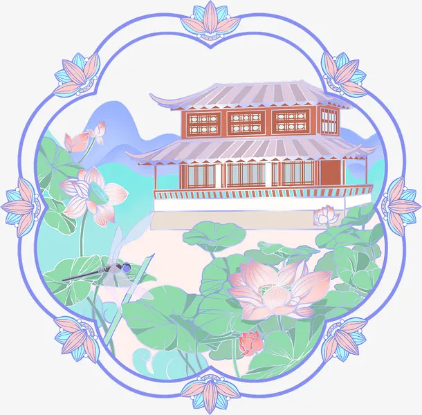 中国风手绘插画装饰喜鹊免抠