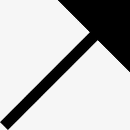 斜箭头图标免抠