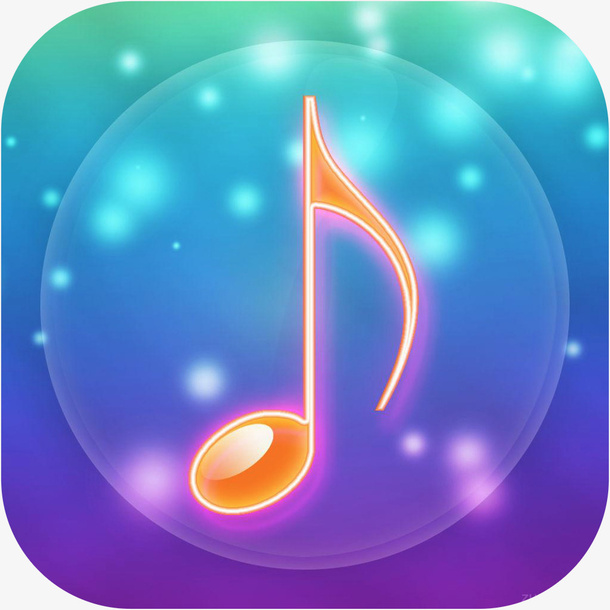 手机看词听歌音乐图标APP免抠