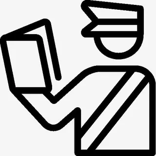 海关官员旅行图标免抠