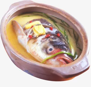 实物胖头鱼促销海报免抠